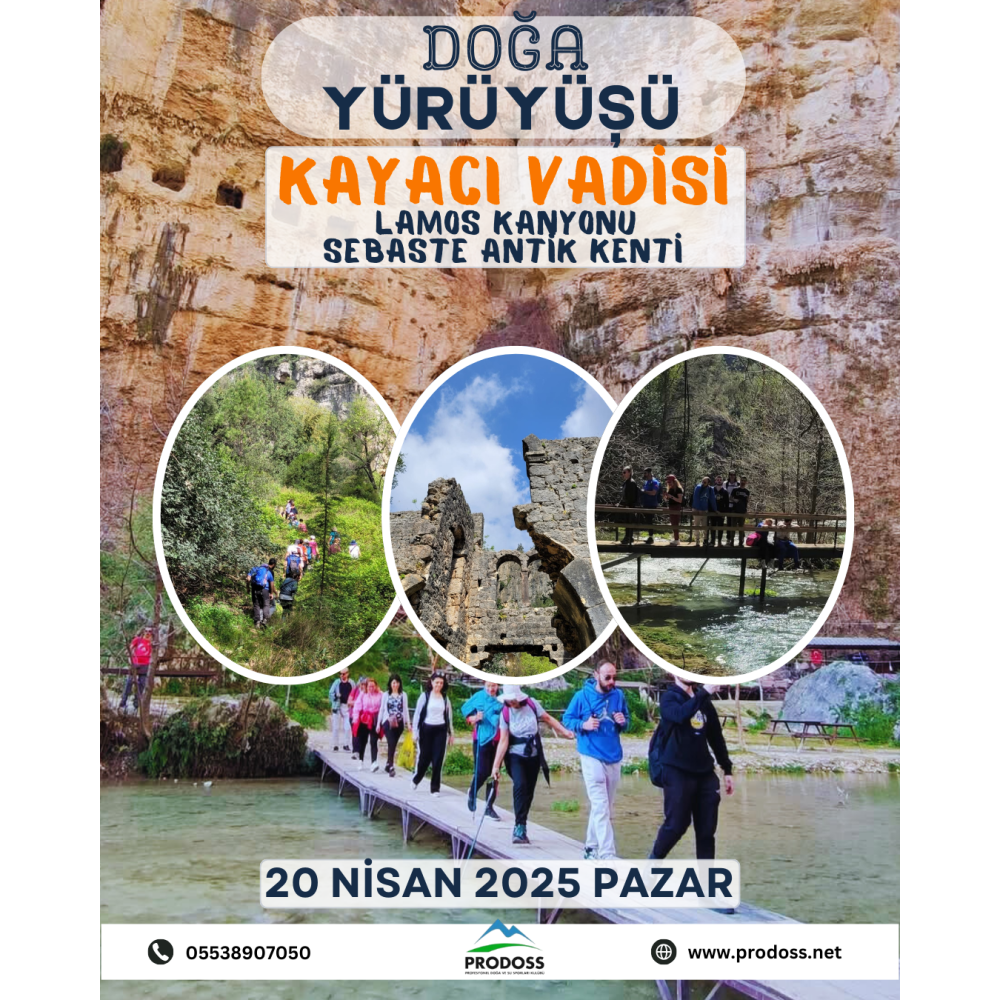 KAYACI Vadisi-LAMOS Kanyonu-Sebaste Antik Kenti Doğa Yürüyüşü / 20 Nisan 2025 Pazar